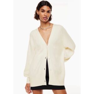 Babaton Aritzia Bespoke Cardigan in Cream